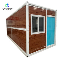 Maison conteneur moderne pliable de 20 pieds préfabriquée avec livraison incluse pour chambre, salon, appartement, centre commercial, atelier
