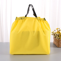 Sac à provisions d'emballage de remerciement en plastique poly avec poignée en PE-BD HDPE à impression personnalisée de haute qualité avec logo