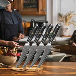 Cuchillo <span class=keywords><strong>para</strong></span> <span class=keywords><strong>Carne</strong></span> WAIKIN AUS-10, Acero <span class=keywords><strong>de</strong></span> Damasco, Mango G10, 4.5 Pulgadas, 60 HRC, Ambidiestro, <span class=keywords><strong>para</strong></span> Cocina, con Caja <span class=keywords><strong>de</strong></span> Regalo - Product Image 2