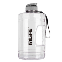 Bouteille d'eau sans BPA de 2 L (demi-gallon) pour le sport, la gym, portable, grande bouteille d'eau en plastique de qualité alimentaire pour le camping