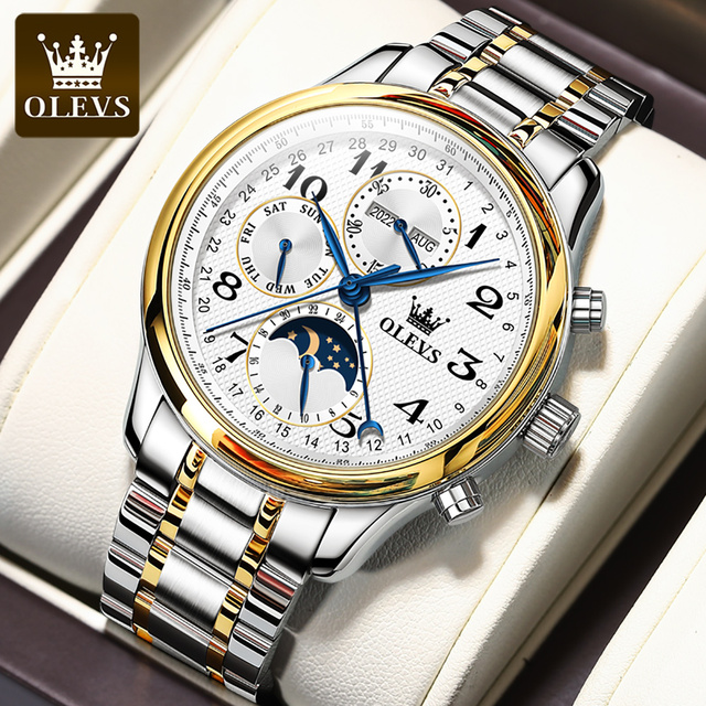 OLEVS 6667 Wholesale Luxury Custom Branded OEM Design Low Price Waterproof Popular Automatic Tourbillion Watch