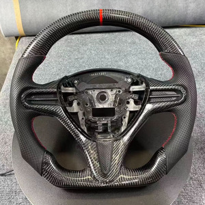 บริการ OEM/ODM พวงมาลัยคาร์บอนไฟเบอร์ Honda FN2 สำหรับ Fit II, Fit S, Civic 8th, CR-Z, Civic <span class=keywords><strong>Type</strong></span> <span class=keywords><strong>R</strong></span> แบบปรับแต่งได้ - Product Image 1