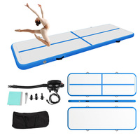 Tapis de gymnastique gonflable personnalisé pour la gymnastique, 3M 4M 5M 6M, avec pompe à air, pour les clubs, les écoles et l'usage domestique
