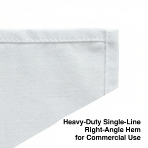 Heavy Duty Custom Size White Square Plain Dyed Restaurant Napkins Poly Cotton Blend for Hospitality Catering Supply Wedding Use - Product Image 5