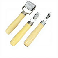 Outil de réparation de pneus de voiture fourni directement par le fabricant, avec roulement à billes de 12 mm, 6 mm, 3 mm, manche en bois, aiguille et rouleau pour la réparation des pneus