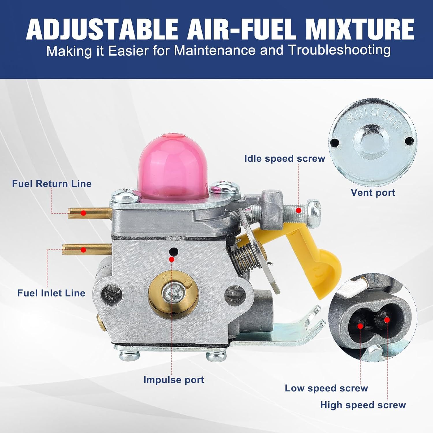 Carburetor For Poulan Weed Eater Featherlite SST25 FL20 FL23 FL26 FX26S