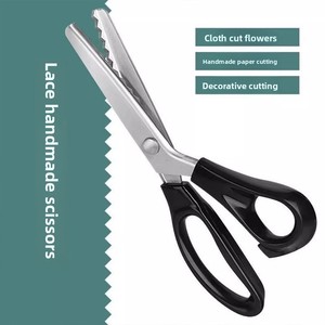 <span class=keywords><strong>Tijeras</strong></span> de <span class=keywords><strong>Costura</strong></span> de Acero Inoxidable con Mango de Plástico y Dientes Ondulados para Tela y Encaje, Venta al por Mayor de Fábrica - Product Image 2