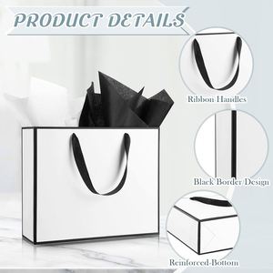 Custom Luxury Recyclable Heavy-Duty Perfume Cosmetics Skin Care Gift Paper <b>Bags</b> with Personalized Logo and Tote Shopping Design - Product Image 3