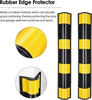 Protection d'angle en caoutchouc robuste pour murs et colonnes, réfléchissante, pour la sécurité des parkings, prix distributeur