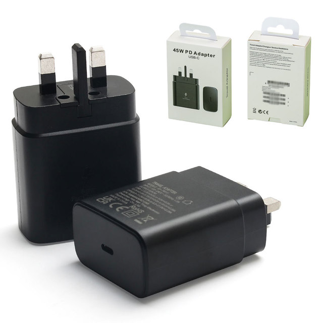 HNT 45W PPS USB C Charger UK/US/EU Type C Wall Fast Charging Very Fast Charger with Packaging for Samsung Galaxy S25/S24/S23