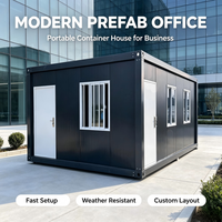 Maison conteneur en kit, taille personnalisée, préfabriquée, portable, bureau, cabine, étanche, ignifuge, construction en panneaux sandwich