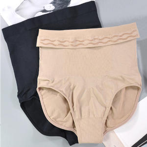 Корректирующие штаны с высокой талией, штаны для тела, силиконовый нескользящий корсет, женские бесшовные брюки для живота, Трусы-брифы, женское нижнее белье большого размера - Product Image 1