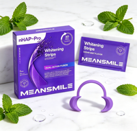 Offre Spéciale : Bandes Blanchissantes Violettes pour Dents Sensibles avec Traitement d'Alignement Dentaire