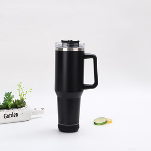 40ออนซ์สแตนเลสผนังสองชั้นสำหรับเพลงแก้วน้ำพิมพ์ซับลิเมชันที่กำหนดเองสำหรับลำโพงผอมตรงที่มีฝาปิดและที่จับ - Product Image 3