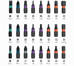 Juego de Destornilladores y Llaves de Torque Multiusos 24 en 1 RS1 de Aleación, Llave de Trinquete de Acero, Magnética, Multifuncional para Bricolaje - Product Image 5