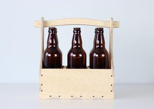 Viet Woodcraft – Lot de 6 supports rectangulaires multifonctionnels et durables en contreplaqué de bouleau avec poignée en arc, non pliables, pour boissons de cuisine - Product Image 4