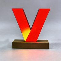 Panneau de signalisation LED personnalisé pour entreprise, en acrylique ABS, télécommandé, multi-enseignes, à prix avantageux