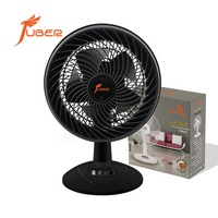 Ventilateur de table noir mat de 8 pouces, 3 vitesses, silencieux, pour chambre, bureau et dortoir (vente en gros)