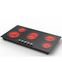 Placa de Inducción Portátil OEM a Gas y Eléctrica con Doble Quemador de 2500W, Superficie Cerámica y Batería para Uso Comercial