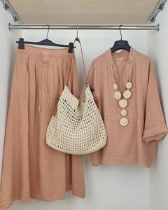 ชุดมุสลิมผู้หญิงคุณภาพสูง สวมใส่สบาย สไตล์มาเลเซีย ชุดเซ็ต <span class=keywords><strong>2</strong></span> ชิ้น ชุดลำลองฤดูร้อนสำหรับผู้หญิงมุสลิม เสื้อผ้าผู้หญิงมุสลิม - Product Image 4