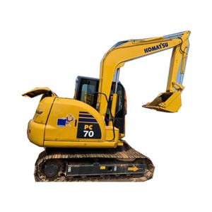 Marque japonaise fabriquée au Japon, excavatrice d'occasion de 7 tonnes Komatsu Pc70-8 vendue à bas prix, la machine fonctionne bien - Product Image 1