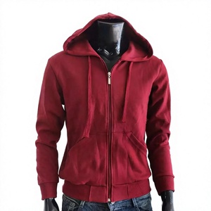2025 Men Zipper <b>Hoodies</b> Maroon Color <b>Hoodies</b> Premium Quality Male Casual <b>Plain</b> <b>Hoodies</b> Custom logo by Elegant Sports - Product Image 1