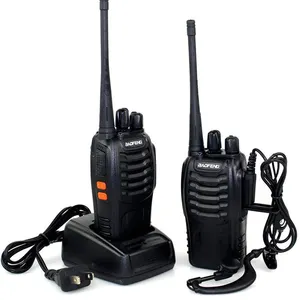 BF 888S UHF VHF Banyak Kegunaan Komersial Radio Dua Cara Walkie Talky Talkie untuk Keadaan Darurat Luar Ruangan