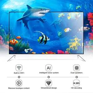 Düz ekran televizyon 4k akıllı tv 65 inç Android 9.0 tv 55 inç kullanılan ev için 75 inç akıllı tv 4k uhd hd