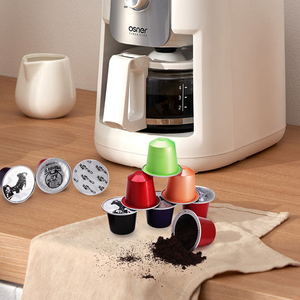 Cápsulas de Café Vacías Compatibles con <span class=keywords><strong>Nespresso</strong></span>, de Plástico PP Desechable, Portátiles, de 15 ml, Coloridas, Termoselladas, para Negocios, Venta al por Mayor - Product Image 1