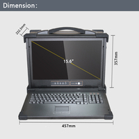 Ordinateur portable industriel robuste Pontron 17,3 pouces, Intel Core i5/i7, VGA, DDR3, écran LCD TFT haute résolution, haut-parleur, disque dur