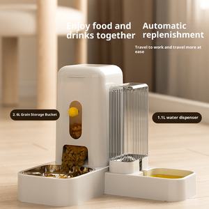 Alimentador de agua para mascotas 2 en 1, dispensador automático para gatos y perros, el dispensador de agua más <span class=keywords><strong>barato</strong></span> - Product Image 2