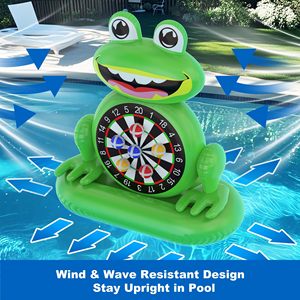 Jouets de piscine best-sellers pour enfants : jeu de fléchettes gonflable grenouille, jeu aquatique pour piscine, jeux de plein air, plage, jardin, fête d'été, cadeau d'anniversaire - Product Image 3