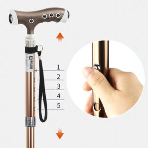 S16ZD-# A #2025 Nuevo diseño plegable con cuentas de masaje Bastón ajustable para ancianos Bastón con mango envuelto NylonTPR ligero - Product Image 3