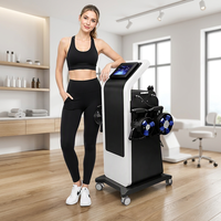 Nouvelle conception de machine de drainage lymphatique à rouleaux rotatifs à 360°, réduction de la cellulite, 4 poignées, prise US/UK