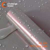 Autocollants en vinyle automobile de haute qualité, effet miroir super chrome brillant gris rose, film de protection de carrosserie en TPU, diamant, sans bulles d'air, pour voitures