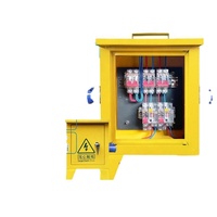 Boîtier de distribution mural extérieur/intérieur IP44 100-400A sans prises, composants électriques jaunes, modèle XS-006