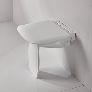 Chaise de bain moderne et pratique Nouvelle liste de bons matériaux Siège de toilette mural invisible Hôtels de douche pliants à la mode - Product Image 4