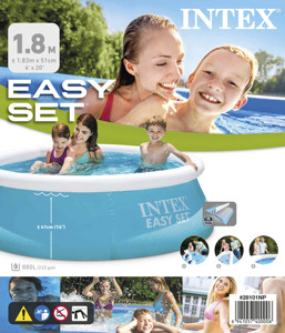 สระน้ำพลาสติก <span class=keywords><strong>Intex</strong></span> 28101 สำหรับใช้งานกลางแจ้ง ทำจาก PVC สำหรับครอบครัว พร้อมปั๊มกรองพลาสติก สำหรับฤดูร้อน - Product Image 5