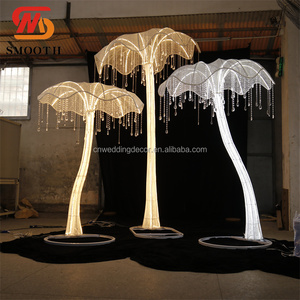 Fond <span class=keywords><strong>lumineux</strong></span> en forme de <span class=keywords><strong>parapluie</strong></span> lisse, chemin de <span class=keywords><strong>mariage</strong></span> en fer, lumières de chemin de <span class=keywords><strong>mariage</strong></span>, fleurs géantes à LED, toile de fond - Product Image 2