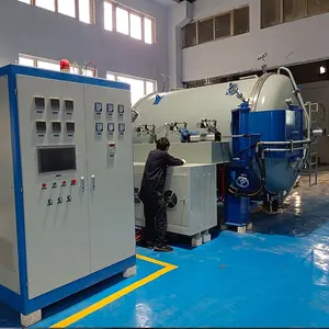 For nonwovens or felt preoxidized wires processing with graphite plate Hydrogen and nitrogen vacuum carbonization furnace