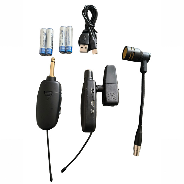 Eastern Music Battery-Powered Wireless Saxophone Microphone System