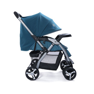 Poussette de voyage pour nouveau-né européenne à poignée réglable, poussette pour bébé sur mesure avec de grandes roues/ - Product Image 3