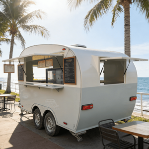 Camion de restauration mobile, remorque de restauration, camionnette de restauration, barbecue, remorque de restauration de rue, cuisine entièrement équipée, chariot de vente de hot-dogs - Product Image 3