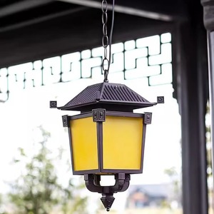 Nouvelle lampe murale suspendue vintage en aluminium de style chinois, étanche, ultra-lumineuse, blanc chaud, pour entrée de villa, balcon, portail - Product Image 4