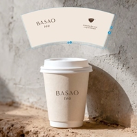 Gobelets en papier à double paroi avec logo personnalisé, 4oz, 8oz, 12oz, 16oz, gobelets à café jetables pour boissons chaudes