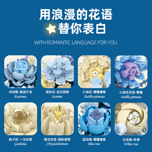 Jie étoile lune fleur ABS plastique modèle jouet maison ornements blocs de construction kit de bricolage pour enfants âgés de 8 à 13 934 pièces JJ9094 nouveau - Product Image 3