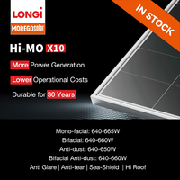 Panneaux solaires Longi Module anti-éblouissement à haute transparence 480w 485w 490w 495w 500W pour système énergétique résidentiel sensible à l'éblouissement