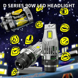 Bombilla LED para Faros Delanteros D Series <span class=keywords><strong>Mini</strong></span> 90W D2S D4S para Accord <span class=keywords><strong>Qashqai</strong></span> Sierra Chevrolet-Reemplazo HID 6000K 12V - Product Image 2