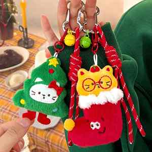 Nouveau Porte-clés en Peluche de Noël 2026 – Adorables Pendentifs Festifs Père Noël, Renne et Bonhomme de Neige pour Sacs et Sacs à Dos pour Filles et Adolescentes - Product Image 6