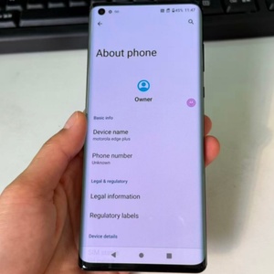 Téléphone portable intelligent d'occasion Moto Edge+ Xt2061 5G débloqué de haute qualité (2020) – État quasi neuf (95%) - Product Image 1
